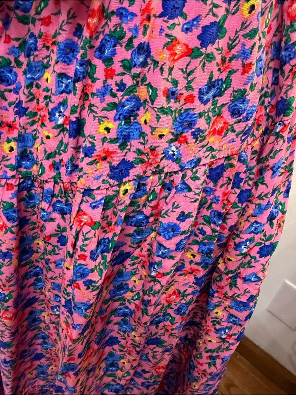 Pink Floral High-Low Women's Dress - Picture 3 of 6